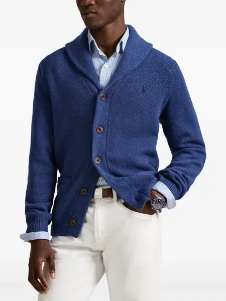 Șapcă Polo Ralph Lauren cu broderie din țesătură twill în carouri albastru