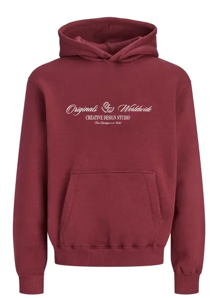 Jack & Jones Junior Μπλούζα φούτερ JORTORONTO μούρο λευκό