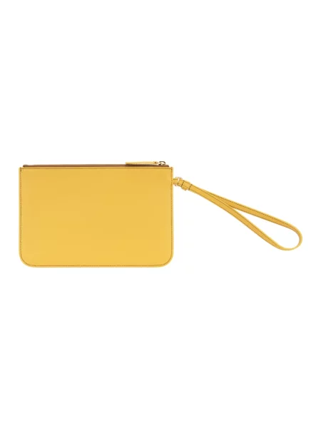Torebka Burberry skórzana żółta