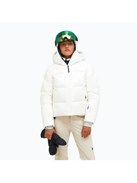 Geacă de schi pentru femei Peak Performance Glissade Down off white alb