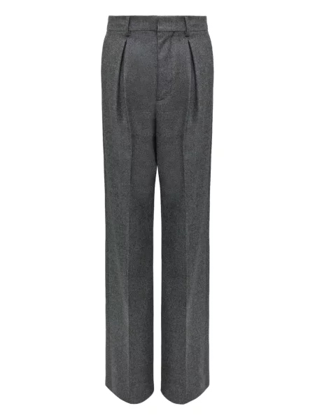 Pantaloni Mm6 Maison Margiela de lână gri