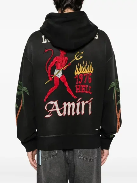 Hoodie Amiri μαύρο