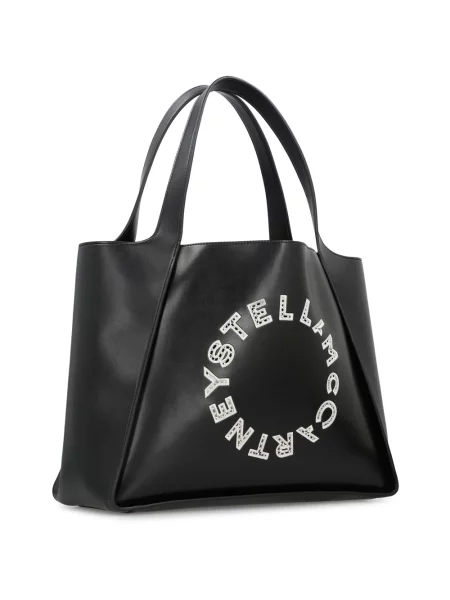 Shopperka Stella Mccartney z logo czarna