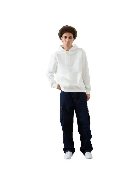 Hanorac din fleece Nike din fleece alb