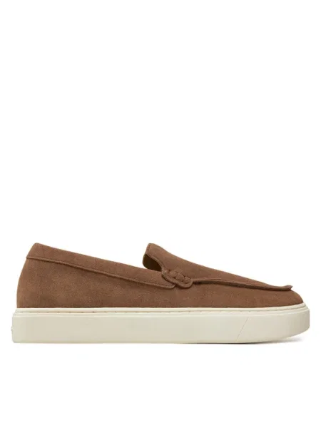 Calvin Klein Мокасини Moccasin Suede кафяв