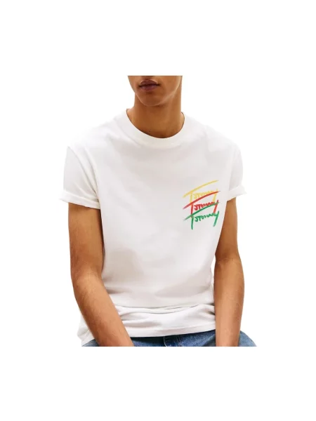 Koszulka Tommy Jeans beżowa