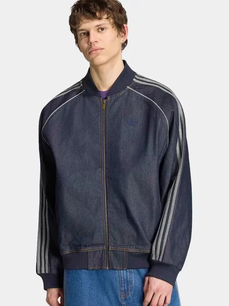 Kurtka adidas SST Adicolor Denim Tracktop Indigo Denim L niebieski