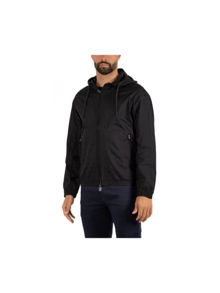 Kurtka bomber Emporio Armani niebieski