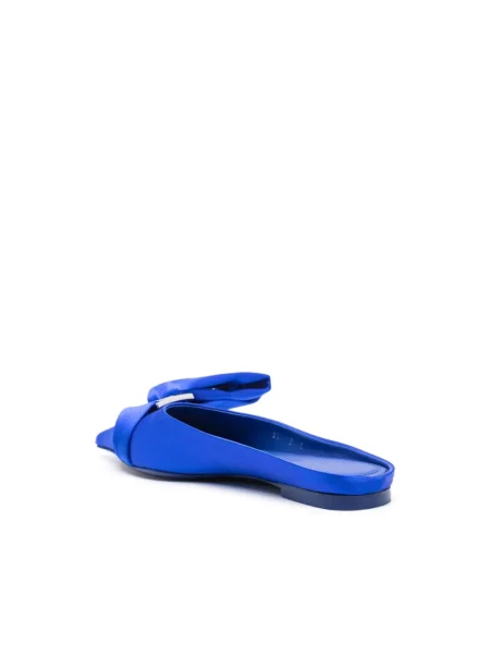 Klapki mules Salvatore Ferragamo niebieskie