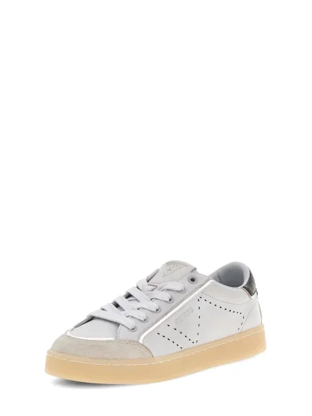 Sneakerși Guess din piele gri