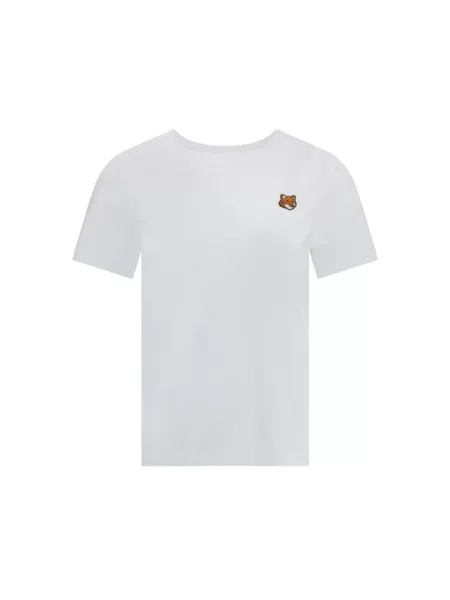 Haftowana koszulka Maison Kitsune biała