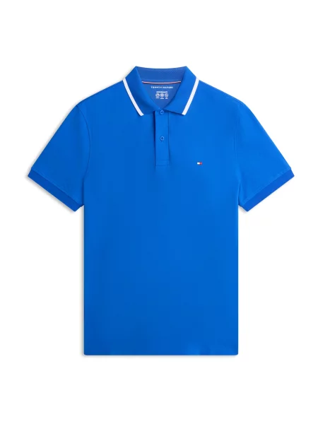 TOMMY HILFIGER Tricou albastru alb