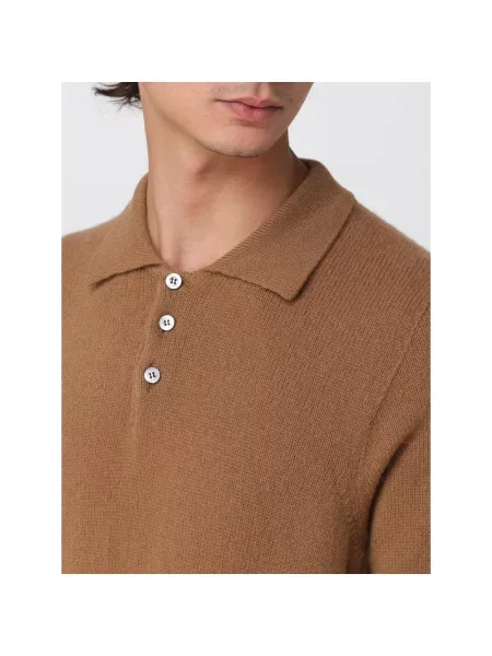 Sweter Drumohr wełniany brązowy
