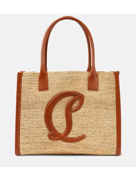 Geantă Christian Louboutin bej
