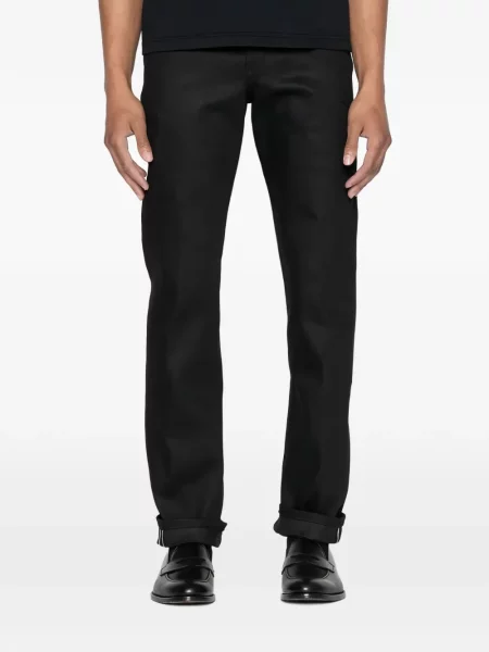 Blugi Naked And Famous stretch negru