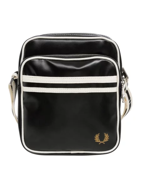 Torba FRED PERRY Classic Side Bag Black/ Ecru Universal czarna
