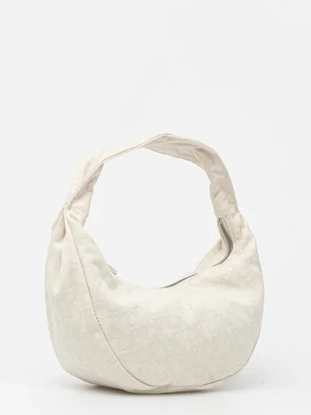 Calvin Klein Geantă Ckj Monogram Pinched Medium Shou Écru bej