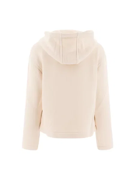 Bluza z kapturem Max Mara z kapturem beżowa