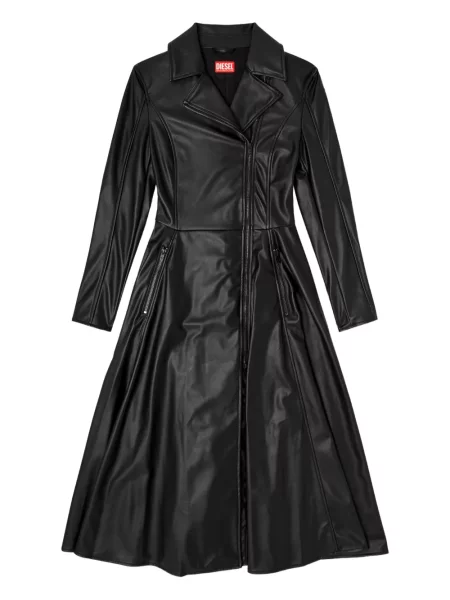 Sukienka midi Diesel do kolan garniturowa czarna