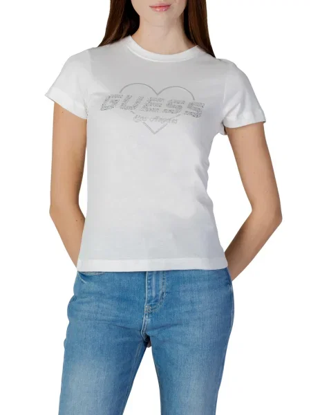 Tricou Guess Active scurt alb