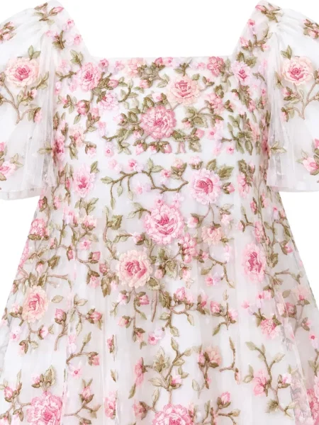 Sukienka midi dziecięca Needle & Thread biała