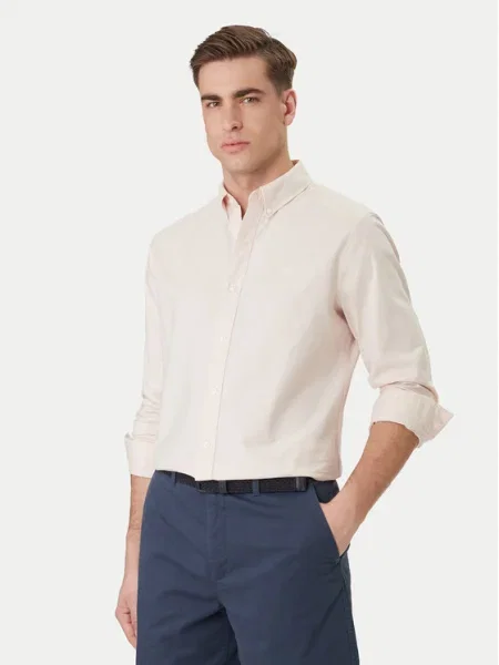Calvin Klein Jeans Cămașă Oxford Classic portocaliu
