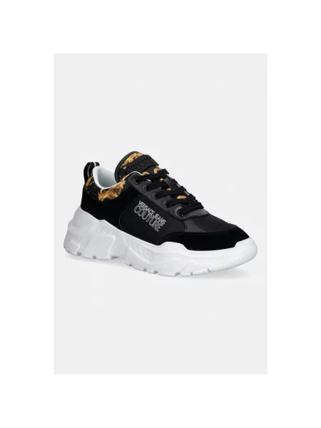 Sneakersy Versace Jeans Couture skórzane czarne