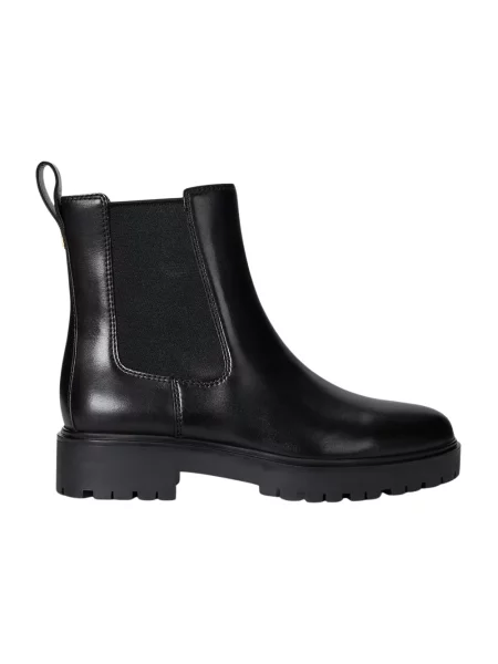 Botki Ralph Lauren skórzane czarne