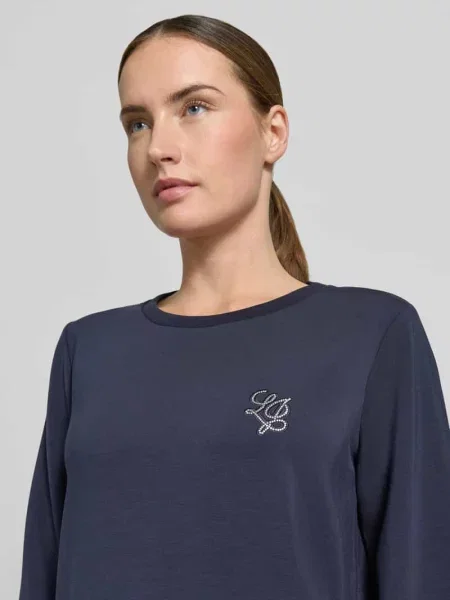 Bluza z mieszanki modalu z okrągłym dekoltem Liu Jo Sport