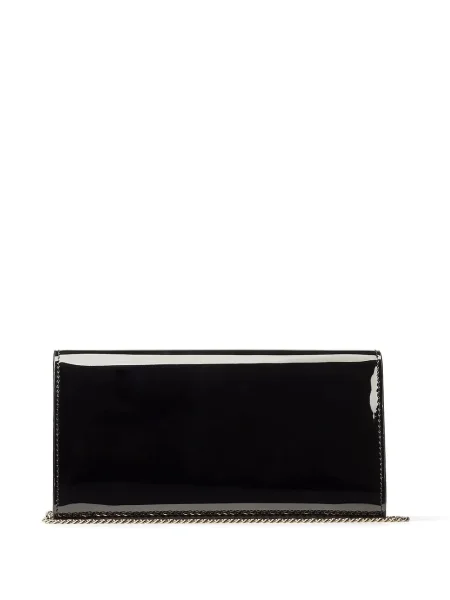 Kožené lakované psaníčko Jimmy Choo černé