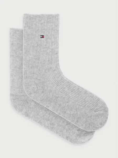 Tommy Hilfiger ponožky dámske s prímesou vlny sivá