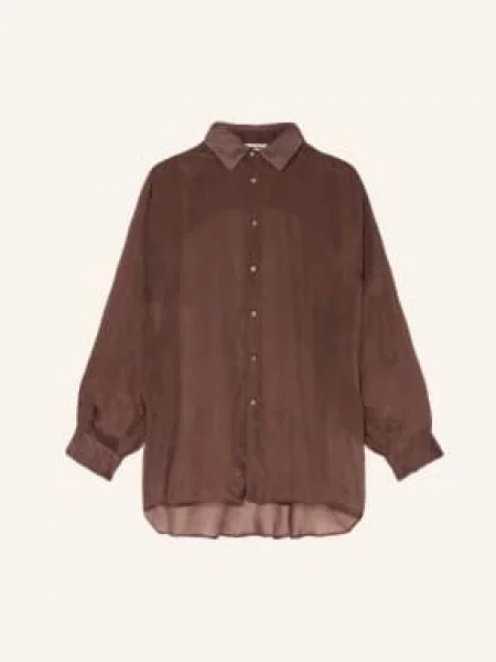 Darkpark Bluzka Keanu Z Jedwabiu braun
