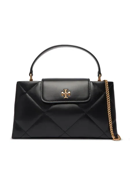 Kabelka Tory Burch Kira Diamond Quilt East-West Top Handle čierna