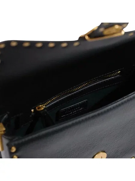 Kabelka Pinko s cvočkami čierna