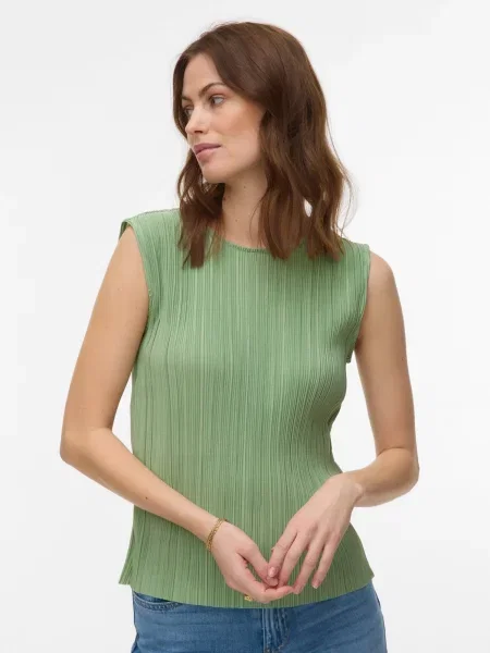 VERO MODA Bluză VMMALENE măr verde
