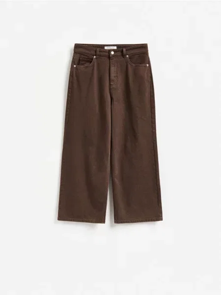 Reserved Fustă-pantalon din denim dark grey jeans gri