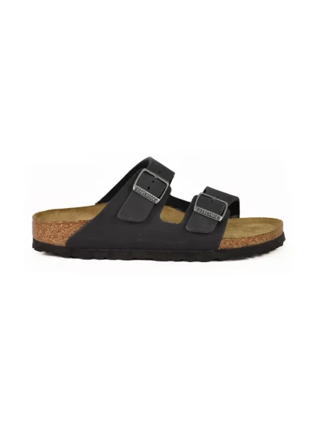 Birkenstock Arizona NU Oiled Black Narrow Fit Unisex Sandały Birkenstock Size: 5 czarny