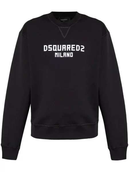 Hanorac Dsquared2 cu imagine negru