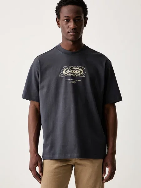G-Star tricou pentru bărbați din Hyper gr relaxed gri
