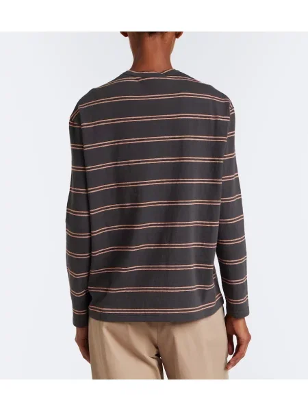 Tricou Jil Sander cu dungi gri