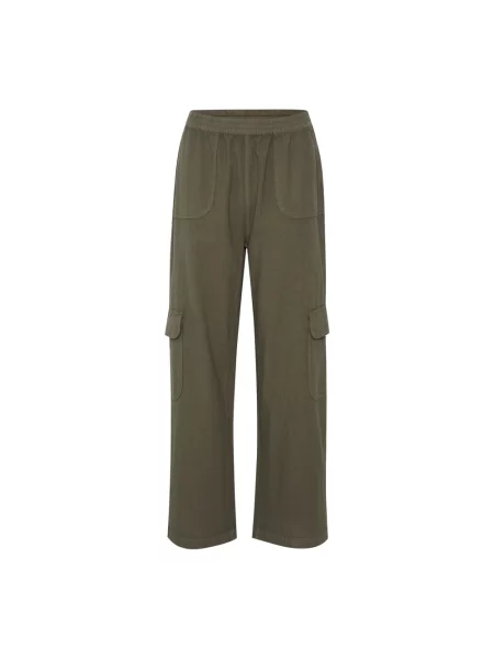 Spodnie cargo Kaffe zielone