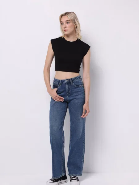 Джинси Colin’s комбінований верх блакитний