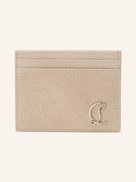 Christian Louboutin Etui Na Karty Mooncrest beige beżowy