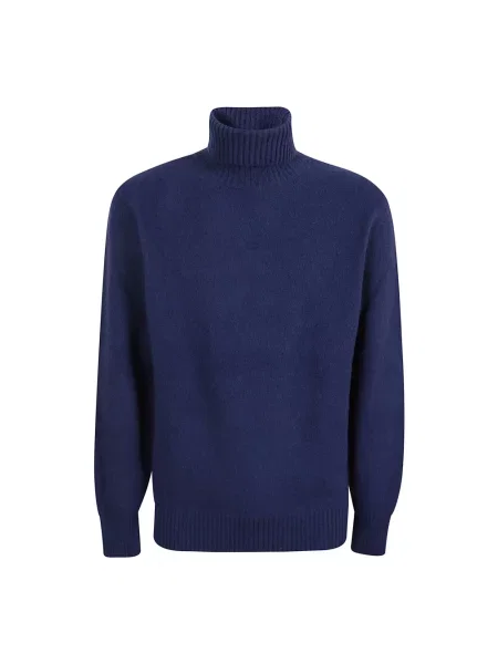 Sweter Eleventy wełniany niebieski