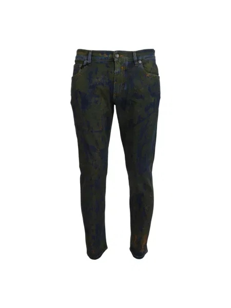 Jeansy Dolce And Gabbana zielone