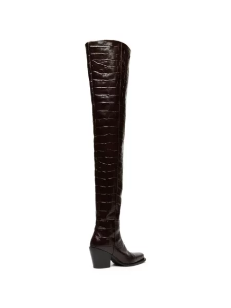 Μπότες Max Mara με σχέδιο καφέ