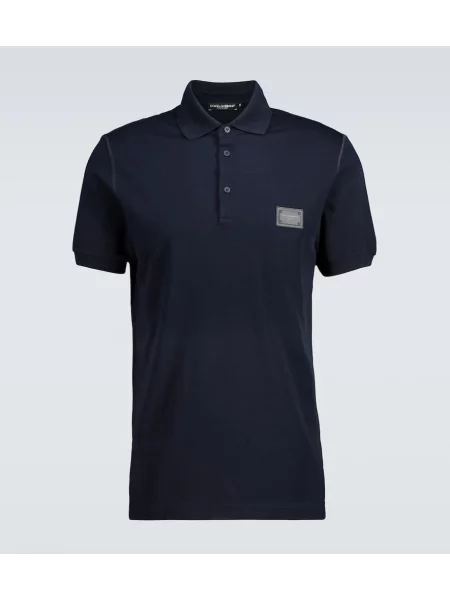 Polo majica Dolce&gabbana modra