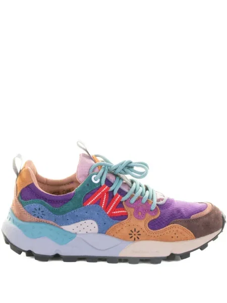 Sneakerși Flower cu model floral violet