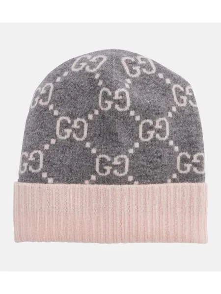 Kapa Gucci od kašmira siva