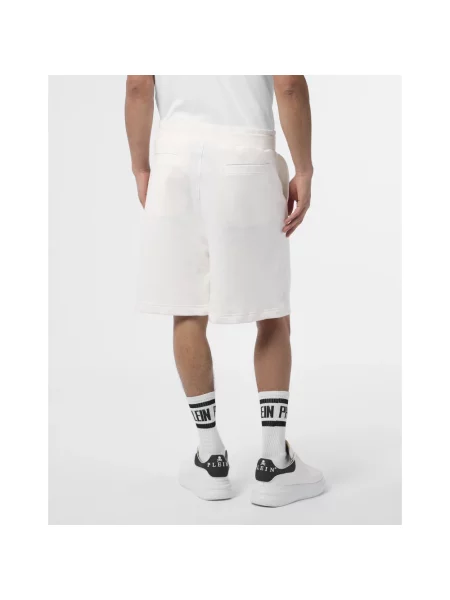 Szorty Philipp Plein polarowe białe